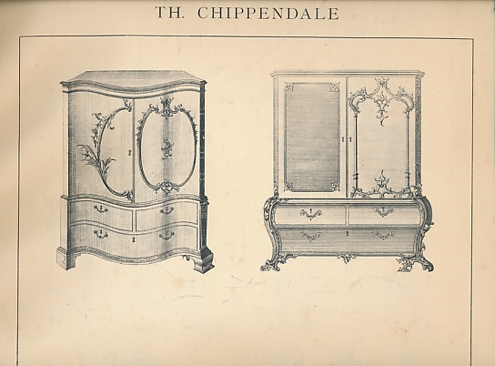 Englische Rococombel Facsimilrdruck Nach dem in Jahre 1754 in London Erschenen Originalwerke von Th. Chippendale