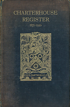 Charterhouse Register. 1911 - 1920. Vol III.