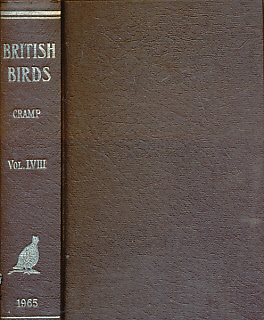 British Birds Monthly Journal. Volume 58. 1965.