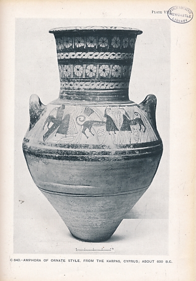 Catalogue of the Greek and Etruscan Vases in the British Museum. Vol I. Part II. Cypriote, Italian, and Etruscan Pottery