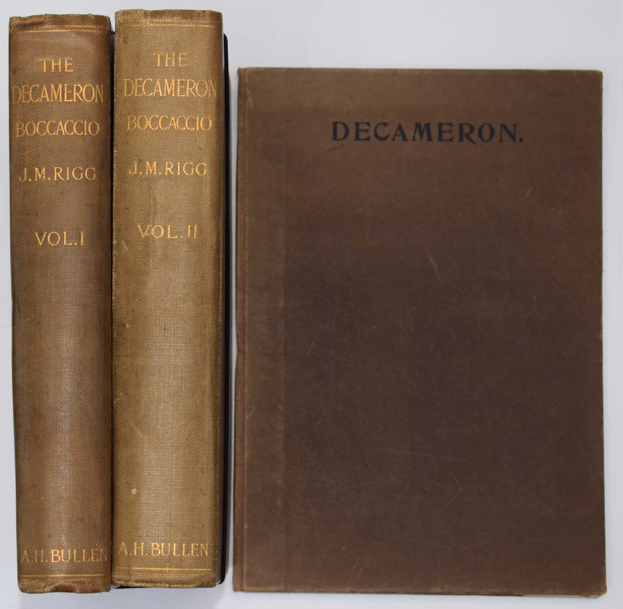 The Decameron. Bullen edition. 2 volume set plus Portfolio with 8 extra plates.