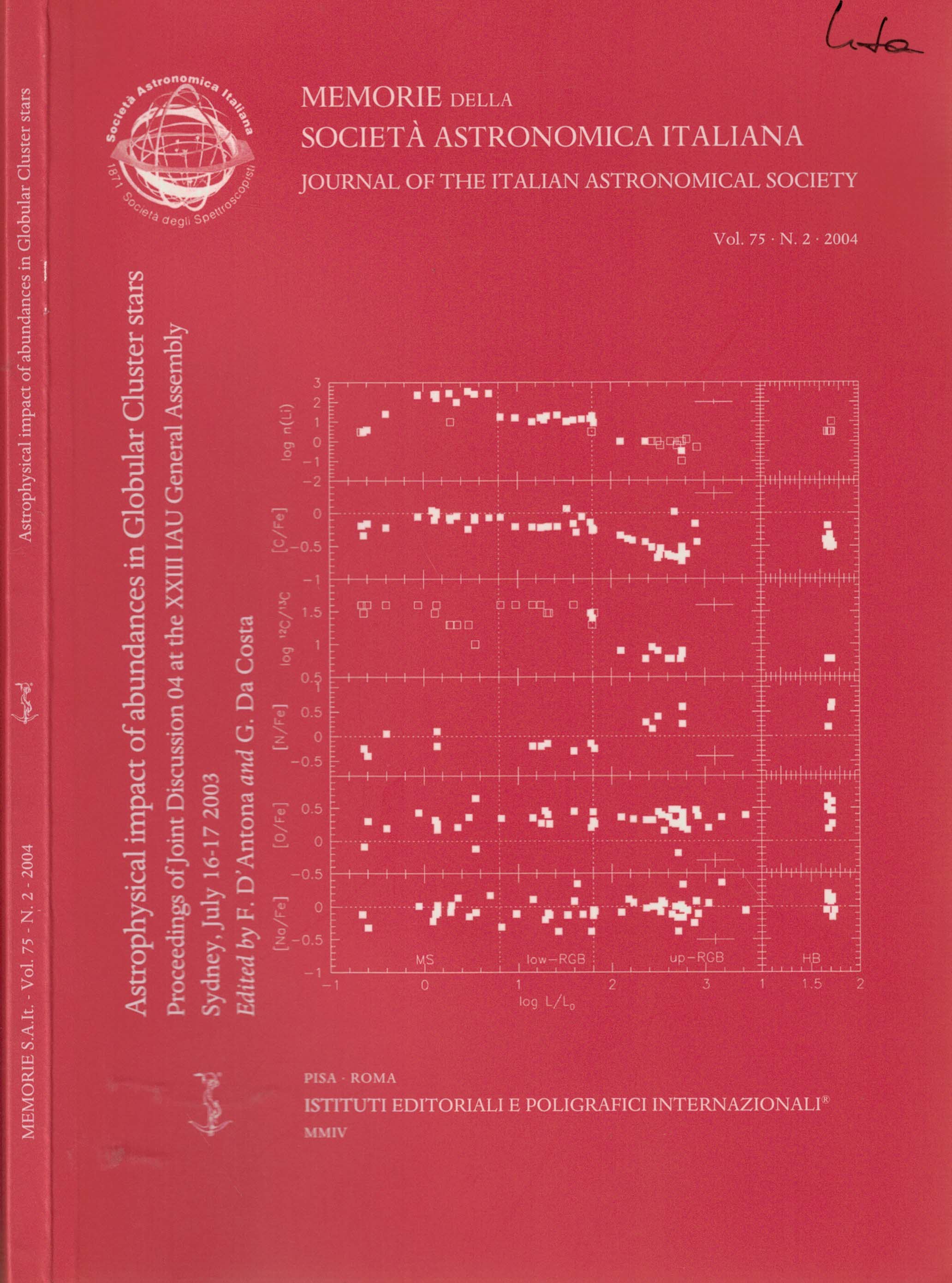 Astrophysical Impact of Abundances in Globular Cluster Stars. Memorie della Societ Astronomica Italiana / Journal of the Italian Astronomical Society. Volume 75, Number 2, 2004.