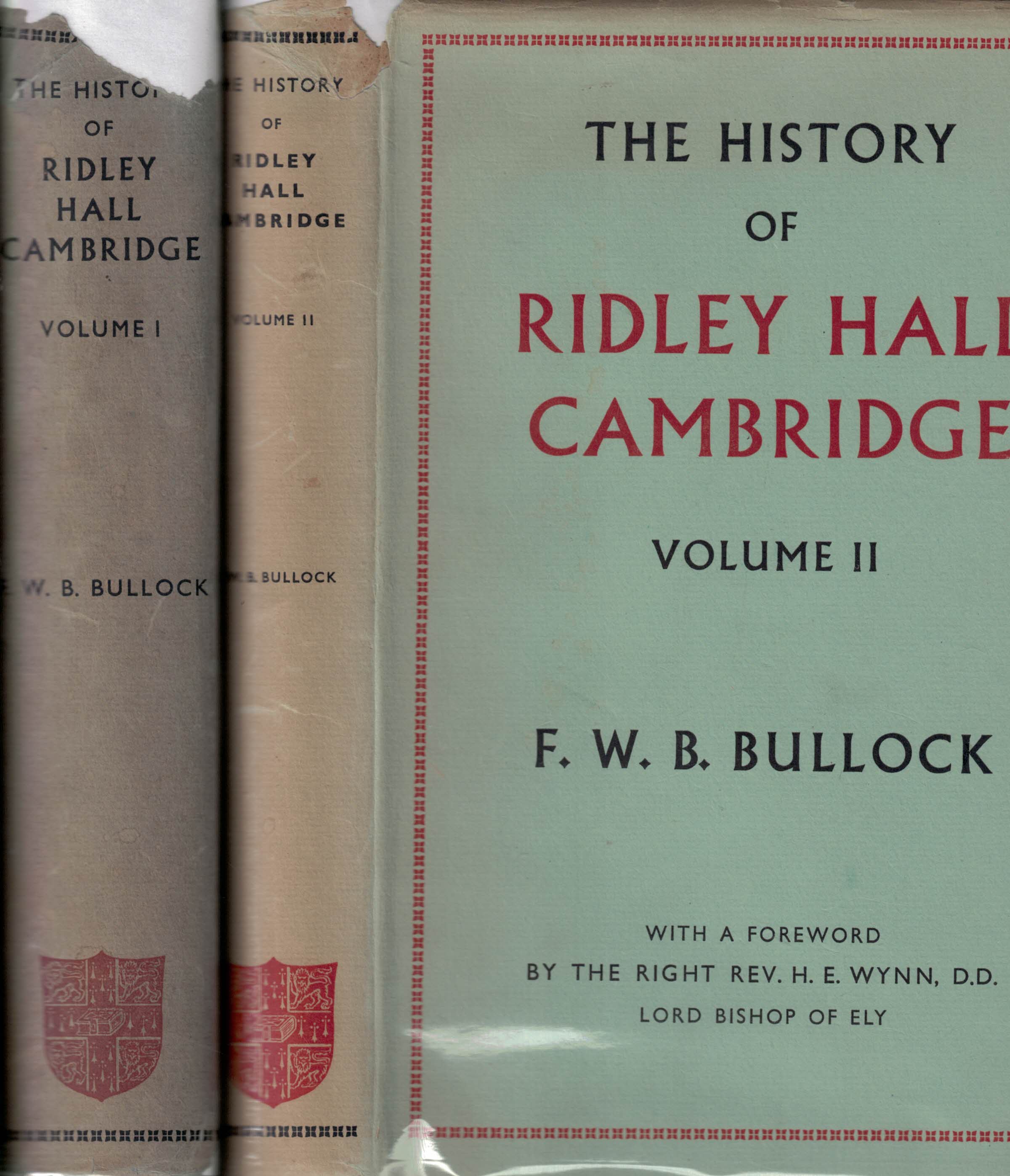 The History of Ridley Hall Cambridge. 2 volume set.