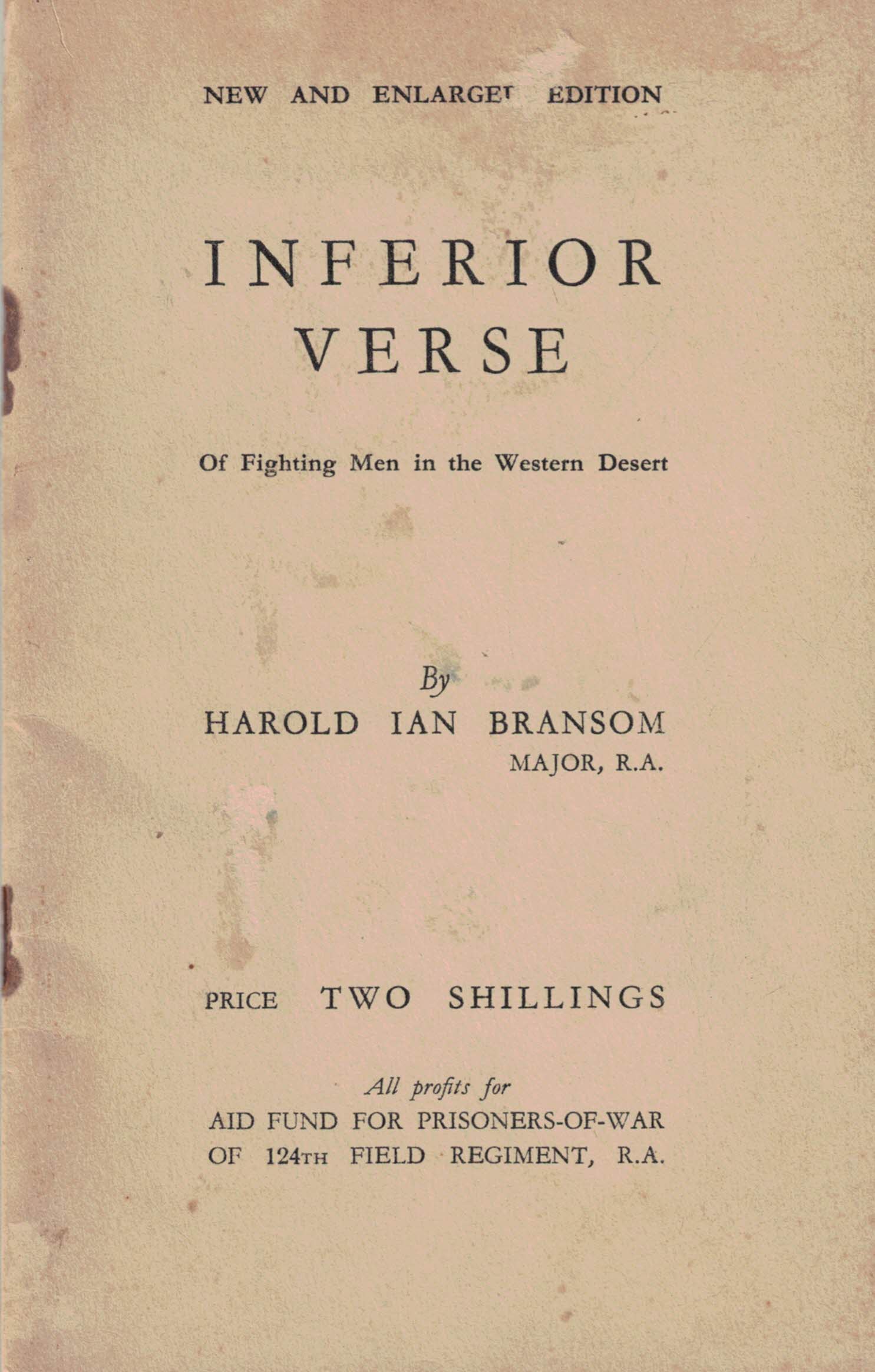 Inferior Verse of Fighting Men in the Western Desert. Part 1. February - April 1942.