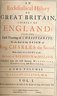 An Ecclesiastical History of Great Britain, Chiefly of England: From the First Planting of Christianity, To the End of the Reign of KIng Charles the Second. With a Brief Account of the Affairs of Religion in Ireland. 2 volume set.