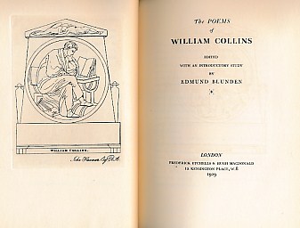 The Poems of William Collins. Limited edition.