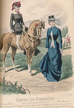 Journal des Demoiselles et Petit Courrier des Dames Runis. Modes de Paris Premier Semestre. Deuxieme Semestere. 1880