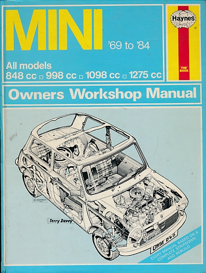 Mini '69 to '84. Haynes Manual No 646.