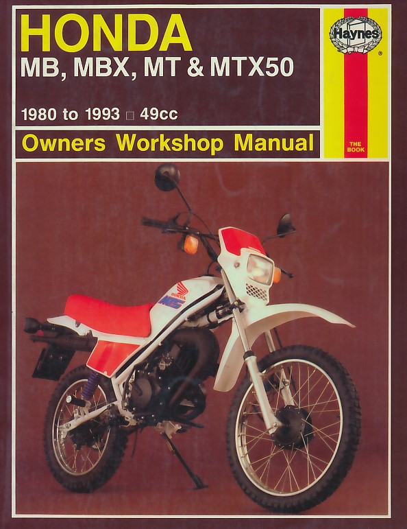 Honda MB, MBX, MT & MTX50. 1980 - 1993. Haynes Manual No 731.