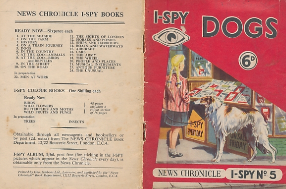 Dogs. I Spy No 5. 1955.