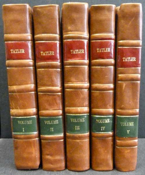 The Lucubrations of Isaac Bickerstaff. The Tatler. 5 volume set.