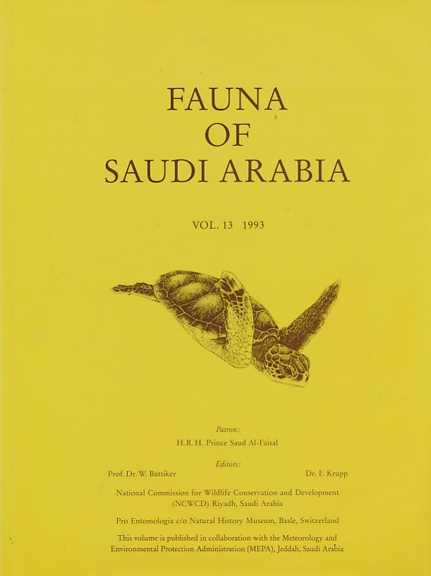 Fauna of Saudia Arabia. Volume 13. 1993