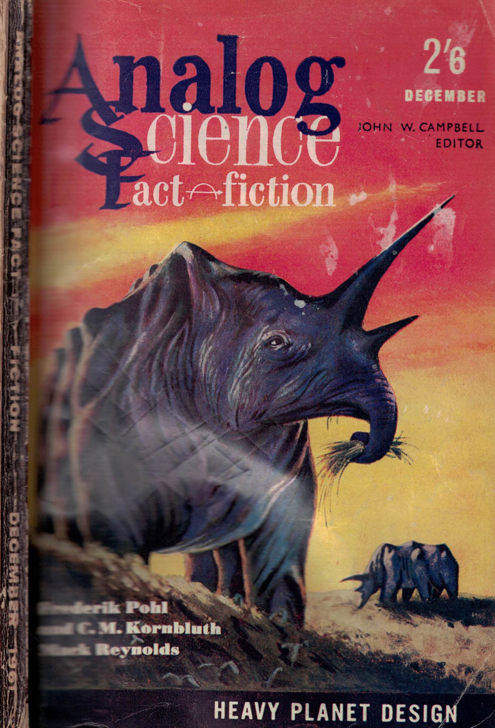 Analog. Science Fiction and Fact. Volume 17, Number 12. December 1961. British edition.