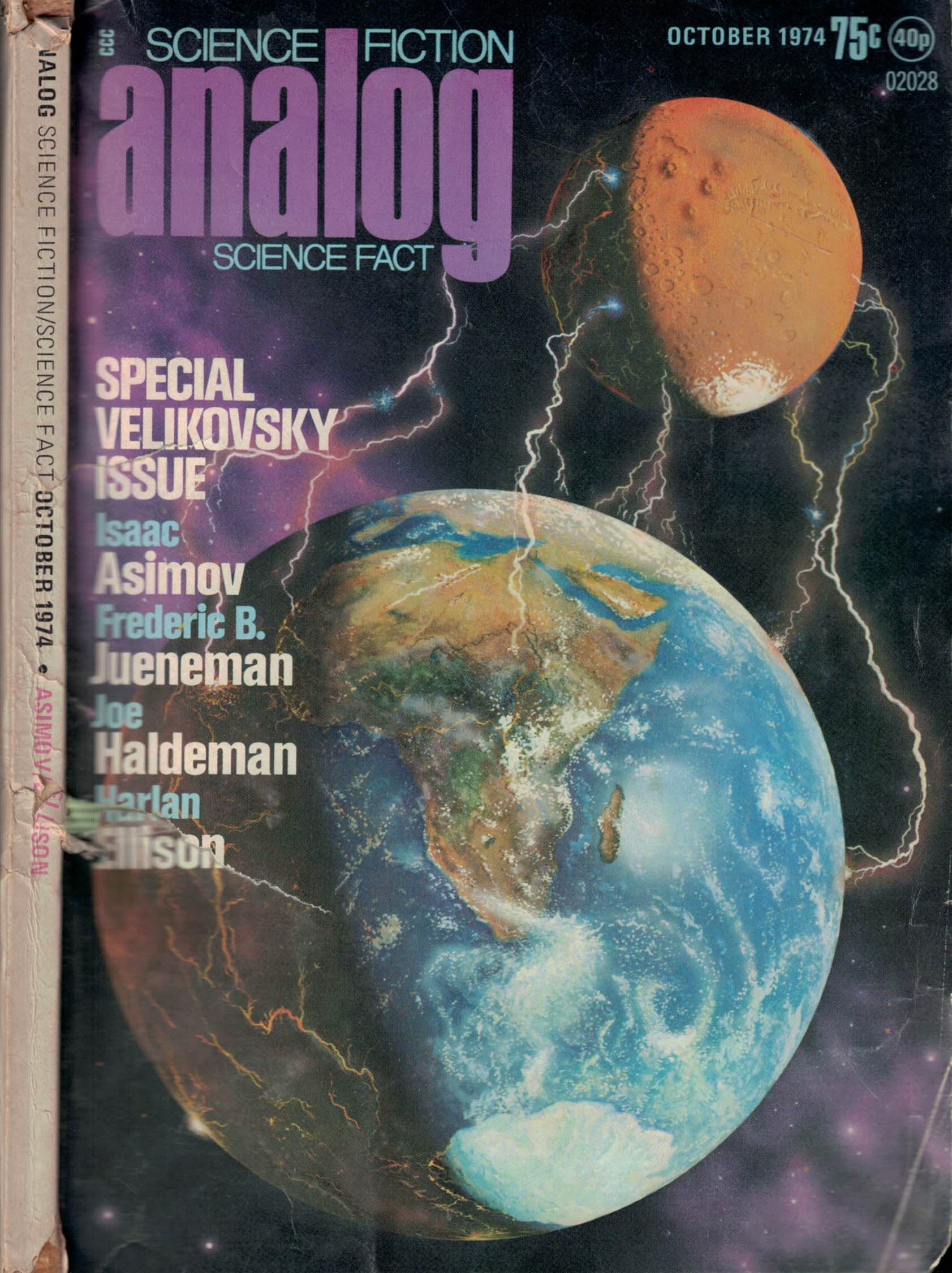 Analog. Science Fiction and Fact. Volume 94, Number 2. October 1974.