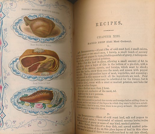Mrs Beeton's Book of Household Management 1863. Bound in two volumes.