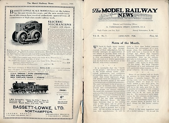 The Model Railway News. Volume 2. January 1926.
