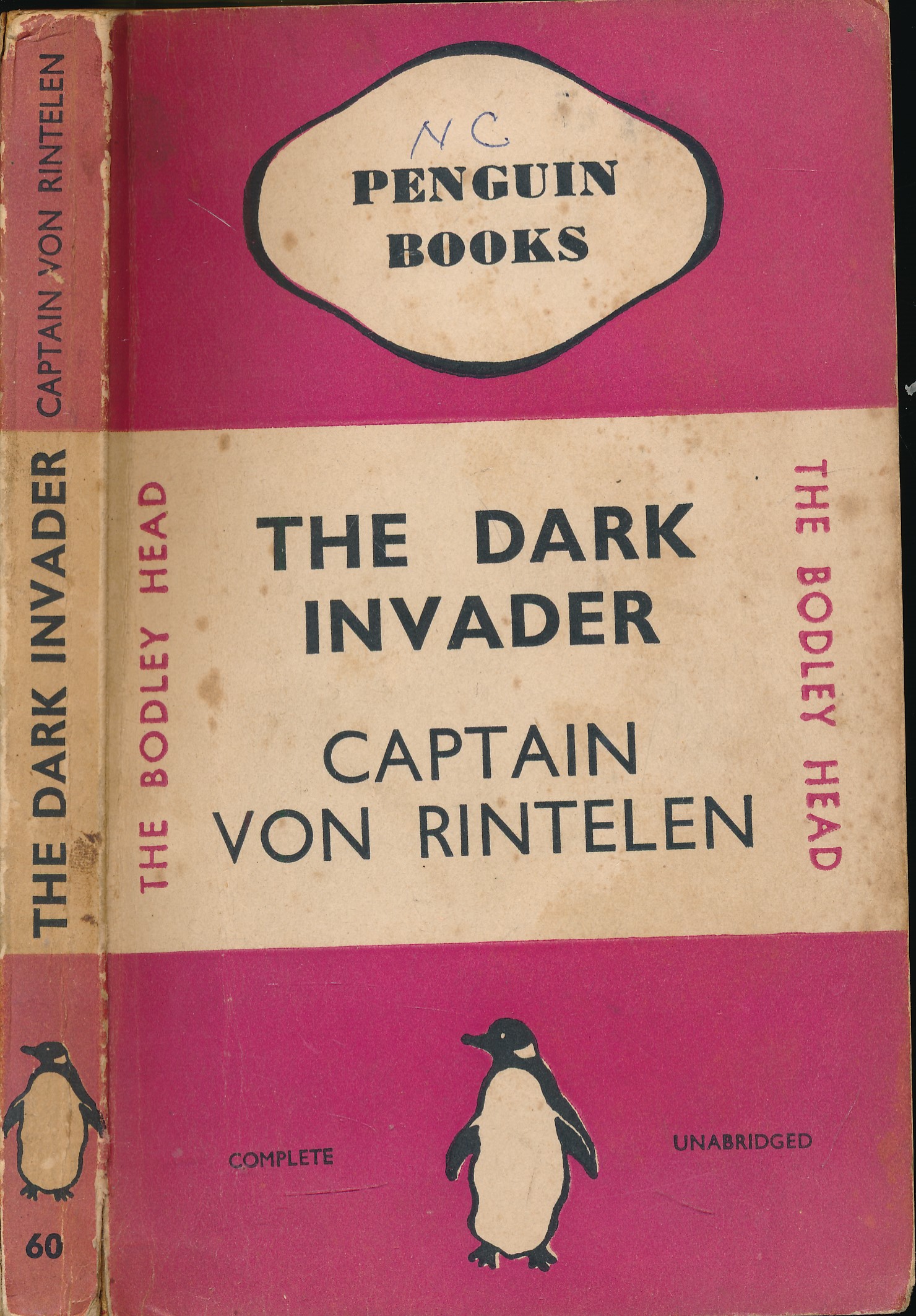 The Dark Invader. Penguin Travel and Adventure No 60.