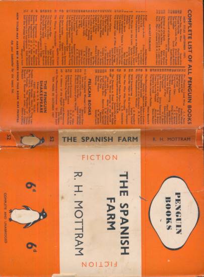 The Spanish Farm. Penguin Fiction No 52. With jacket.