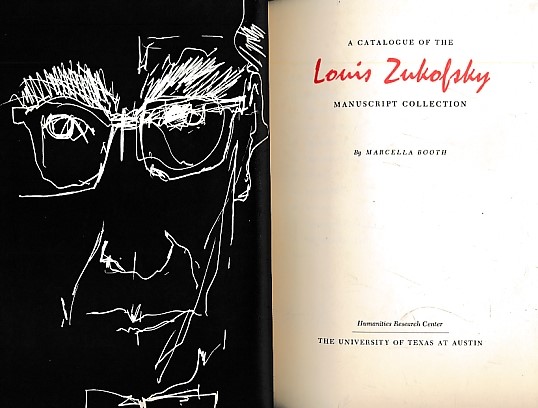 A Catalogue of the Louis Zukofsky Manuscript Collection