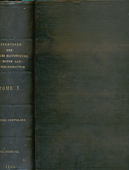 Rpertoire des Sources Historiques du Moyen Age. 2 volume set.