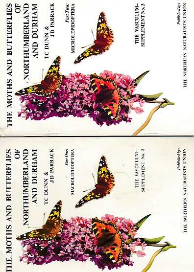 The Moths and Butterflies of Northumberland and Durham. Part 1- Macrolepidoptera. The Vasculum - Supplement No. 2.  Part Two: Microlepidoptera. The Vasculum- Supplement No. 3.  2 volume set.  Signed copies.