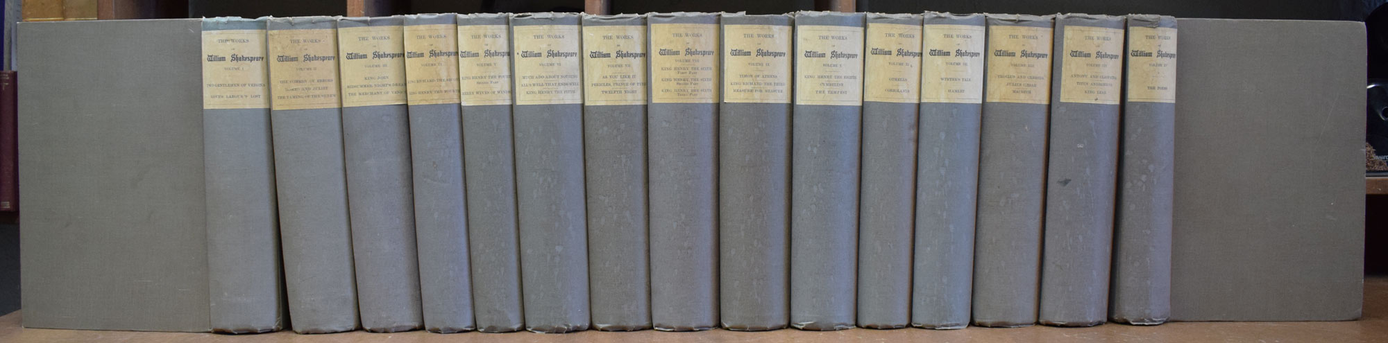 The Works of William Shakespeare. 15 Volume set. Routledge deluxe limited edition.