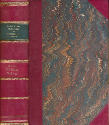 Butterflies, Moths, Spiders, etc. Transactions of the Natural History Society of Northumberland, Durham and Newcastle-upon-Tyne. Volume III 1908-1911.