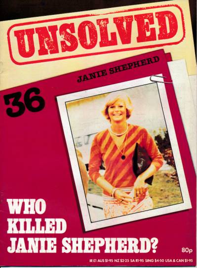 Janie Shepherd. Unsolved No. 36.