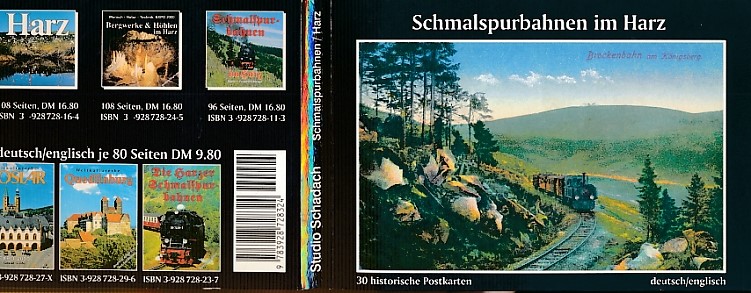 Schmalspurbahnen im Harz. Historica Narrow Gauge Railways in the Harz Mountains. 30 Postcards.