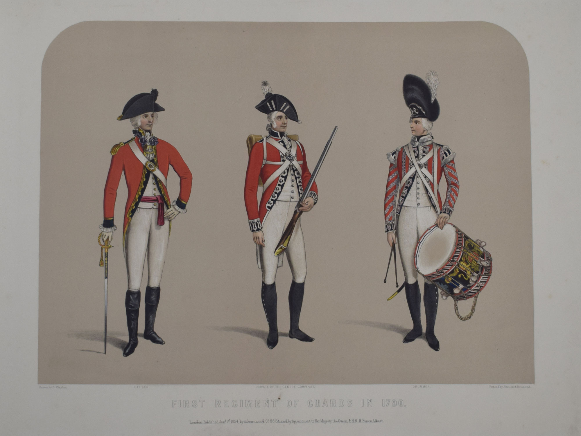 Costumes of the First or Grenadier Regiment of Guards from 1660