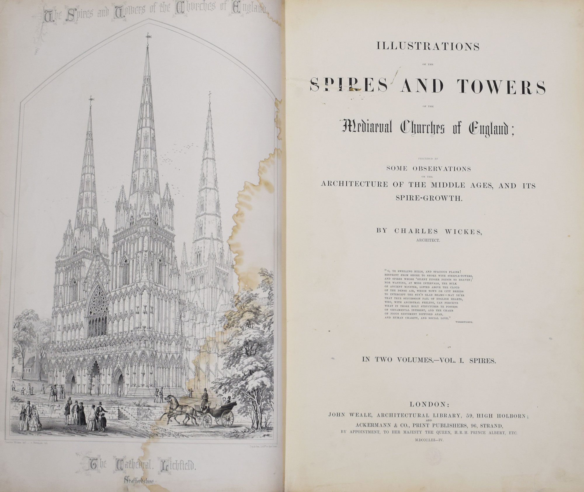 Illustrations of the Spires and Towers of the Mediaeval Churches of England (Volume I - Spires)