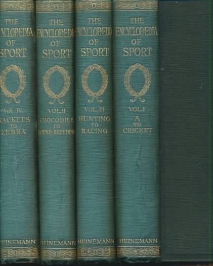 The Encyclopædia of Sports & Games. 4 volume set.