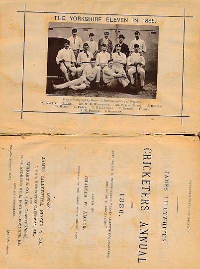 James Lillywhite's Cricketers' Annual for 1886.