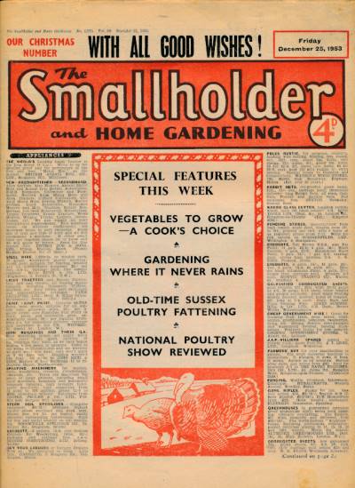 The Smallholder and Home Gardening. December 25th 1953.