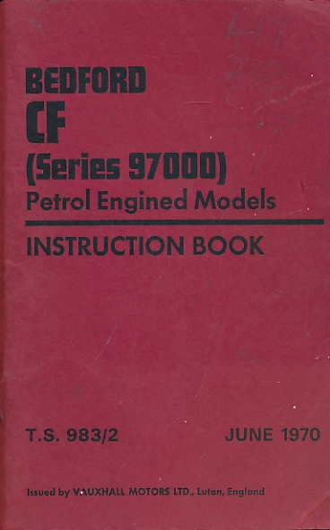 Bedford CF (Series 97000) Instruction Book