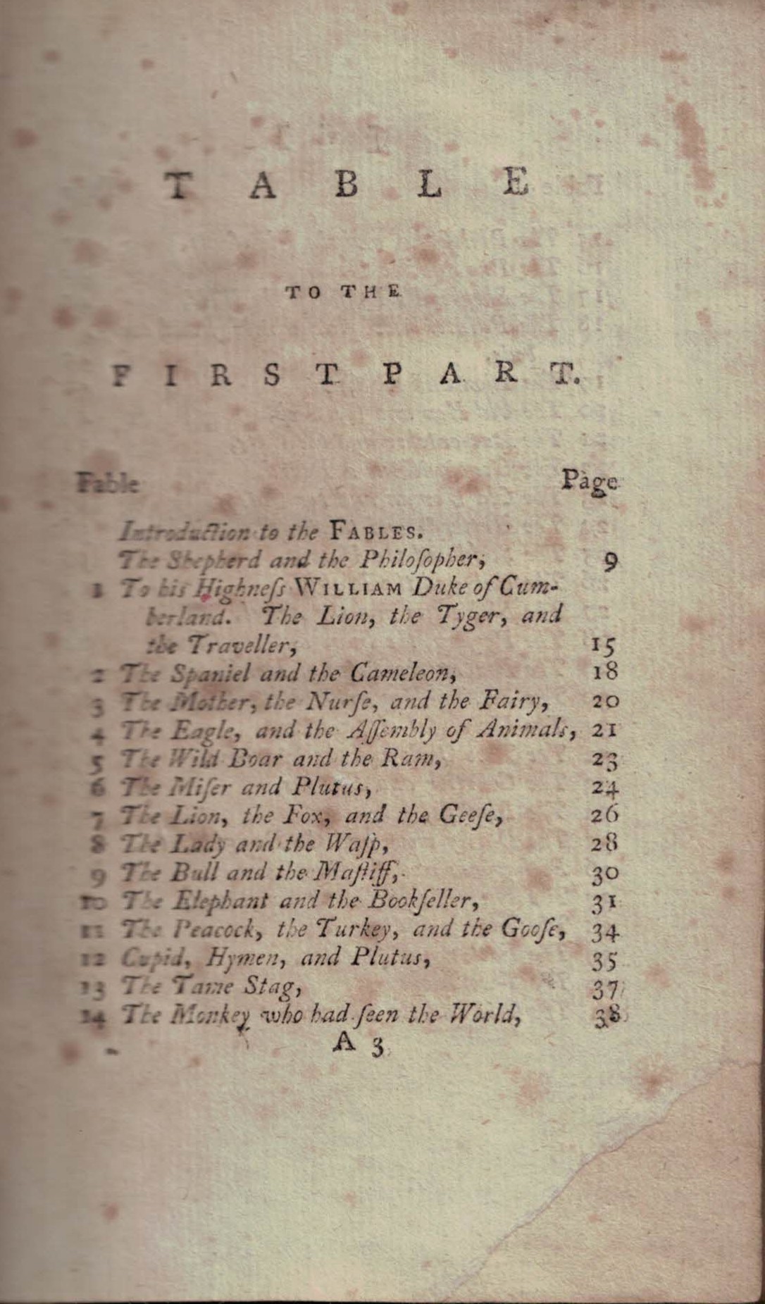 Fables by John Gay. In Two Parts. 1779