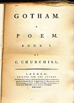 Gotham. A Poem. Books 1 to 3.