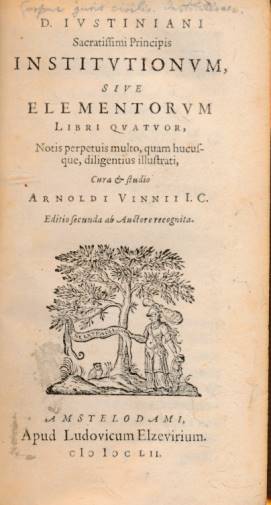 Institutionum, sive Elementorum, Libri Quatuor, Notis Perpetuis Multo, Quam Hucusque, Diligentius Illustrati.