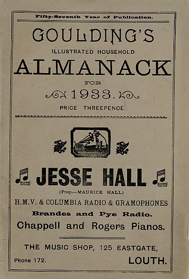 Goulding's Illustrated Household Almanack for 1933.