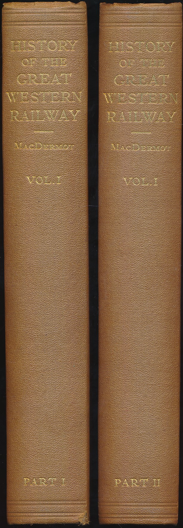 History of the Great Western Railway. Volume 1 1833-1863. Parts I & II. 2 volume set. 1927.