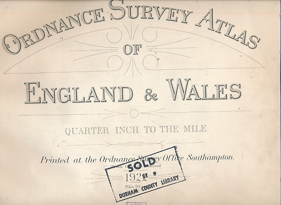 Ordnance Survey Atlas of England and Wales Quarter Inch to the Mile.