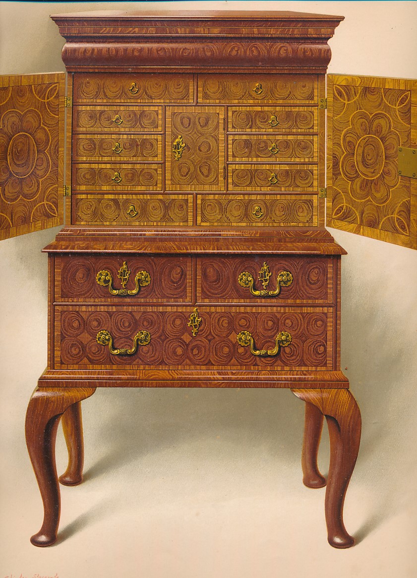 A History of English Furniture. Oak, Walnut, Mahogony, Satinwood. 4 volume set.