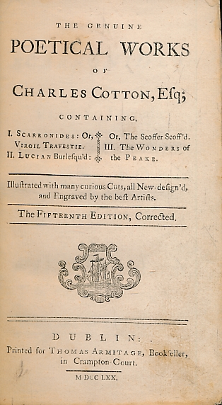 The Poetical Works of Charles Cotton