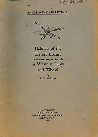 Habitats of the Desert Locust in Western Libya and Tibesti