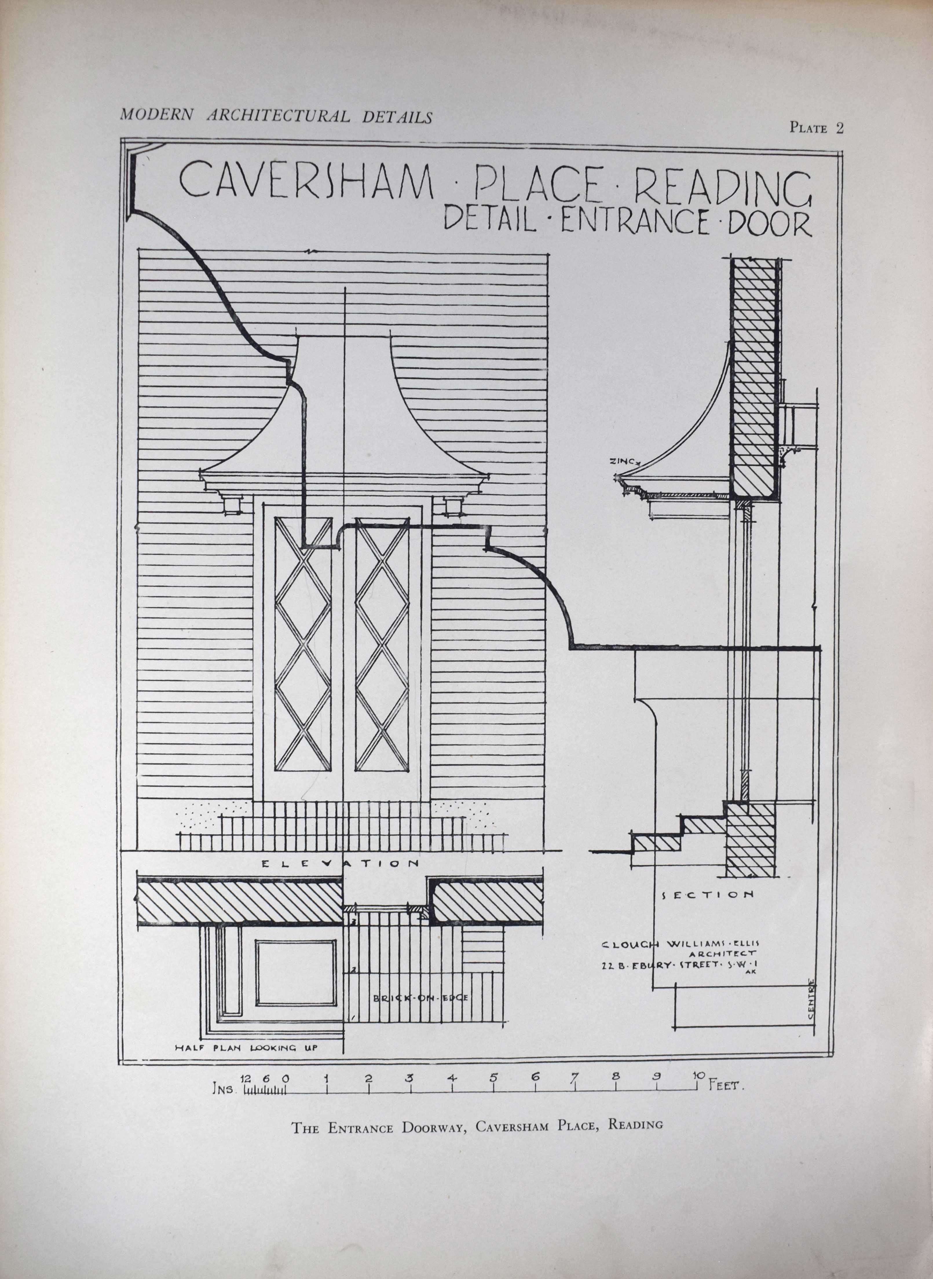Modern Architectural Details. A Portfolio of Eighty Plates of Photographs & Working Drawings.