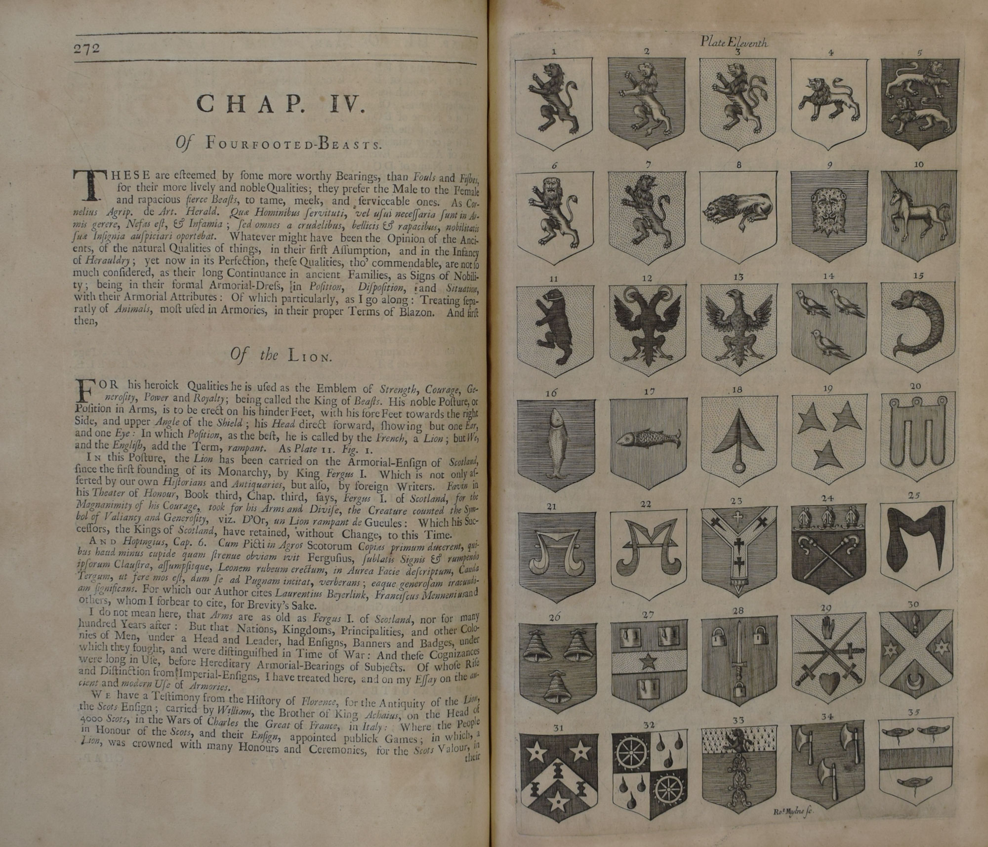 A System of Heraldry Speculative and Practical: with the True Art of Blazon, according to the Most Approved Heralds in Europe. Parts 1 & 2 in one Volume.