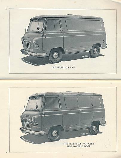 Morris J.4 & JO.4 Vehicles. Driver's Handbook.
