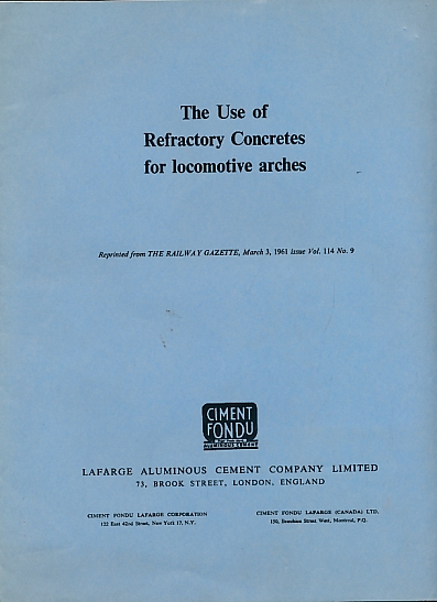 The Use of Refractory Concretes for Locomotive Arches.