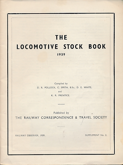 The Locomotive Stock Book 1939.