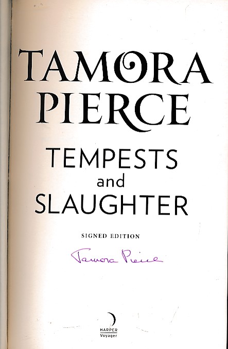 Tempests and Slaughter. Signed copy.